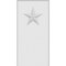 Ekena Millwork Standard Foster Star Plinth Block With Rounded Edge, 5"W x 10"H x 1"P PBP050X100X100FOS08 - alternate 4
